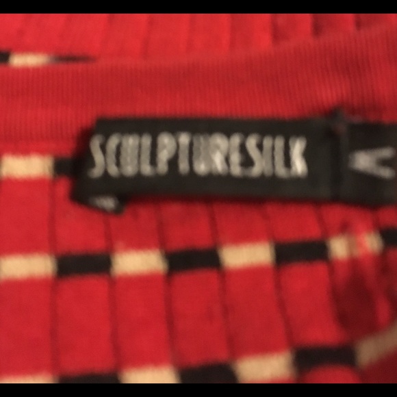 Sculpture Silk Boatneck Top Size M Silk Blend - Picture 6 of 6